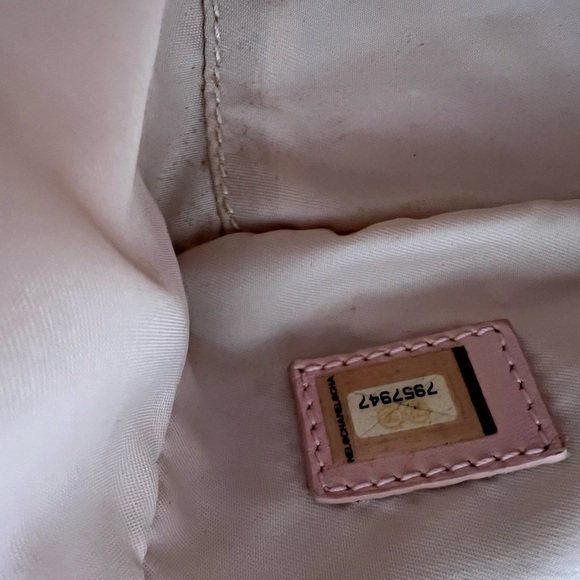 Chanel nylon jacquard with leather handle tote bag - Picture 11 of 14